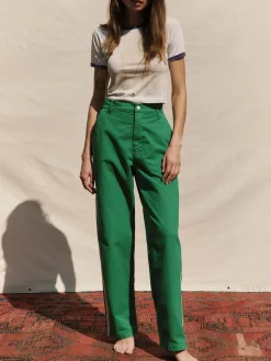 Women Imogene + Willie Pants & Shorts*baker striped trouser in kelly green