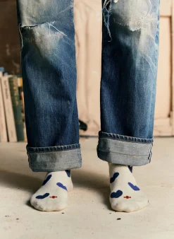 Women Imogene + Willie Socks|Accessories*blue heart sock in natural