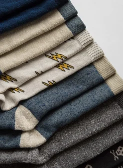 Imogene + Willie Socks*bolt sock in natural