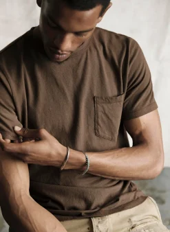 Imogene + Willie T-Shirts*brown knit pocket tee