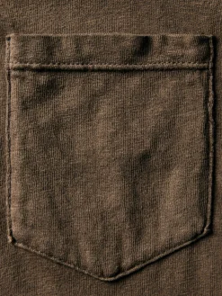 Imogene + Willie T-Shirts*brown knit pocket tee