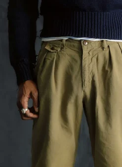 Imogene + Willie Pants & Shorts*campbell pleated chino in field tan