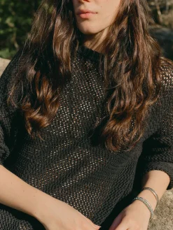 Women Imogene + Willie Knits & Sweaters*cascabel open weave sweater in black