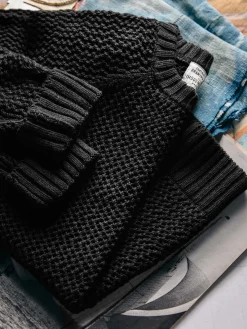 Imogene + Willie Knits & Sweaters*cascabel open weave sweater in black