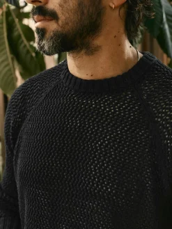 Imogene + Willie Knits & Sweaters*cascabel open weave sweater in black