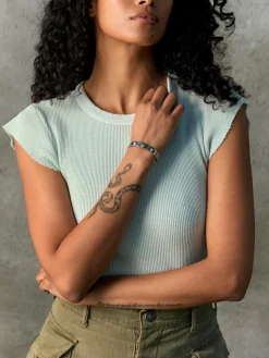 Women Imogene + Willie Knits & Sweaters|Tees & Tanks*cut sleeve thermal in sky blue