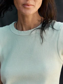 Women Imogene + Willie Knits & Sweaters|Tees & Tanks*cut sleeve thermal in sky blue