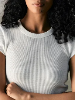Women Imogene + Willie Knits & Sweaters|Tees & Tanks*cut sleeve thermal in white
