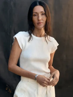 Women Imogene + Willie Knits & Sweaters|Tees & Tanks*cut sleeve thermal in white