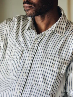 Imogene + Willie Shirts*earl navy stripe
