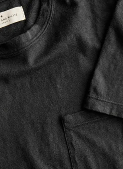 Imogene + Willie T-Shirts*faded black knit pocket tee