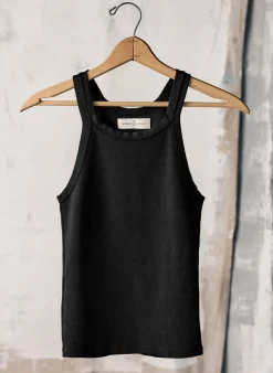 Women Imogene + Willie Tees & Tanks*faded black ribbed racerback tank