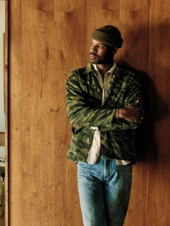 Imogene + Willie Jackets*fatigue jacket in brushstroke camo