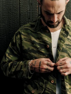 Imogene + Willie Jackets*fatigue jacket in brushstroke camo