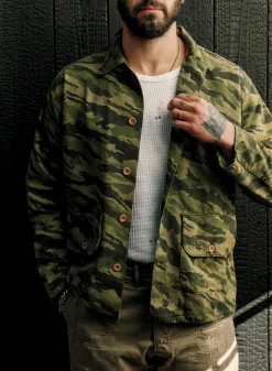 Imogene + Willie Jackets*fatigue jacket in brushstroke camo