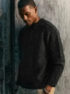 Imogene + Willie Knits & Sweaters*galway wool sweater in black nep