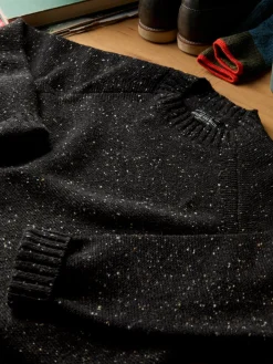 Imogene + Willie Knits & Sweaters*galway wool sweater in black nep