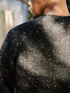 Imogene + Willie Knits & Sweaters*galway wool sweater in black nep