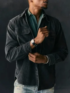 Imogene + Willie Shirts*griffin workshirt in faded black cord