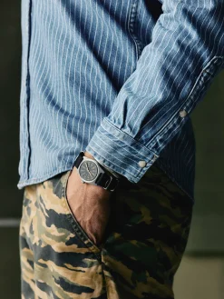 Imogene + Willie Shirts*hayes indigo stripe pearl snap