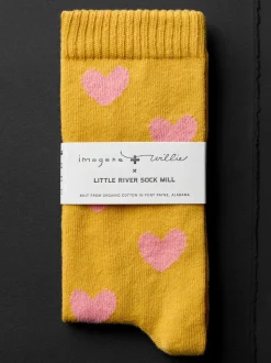 Women Imogene + Willie Socks|Accessories*heart sock in gold