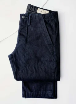 Imogene + Willie Pants & Shorts|Denim*hencye workpant in black indigo