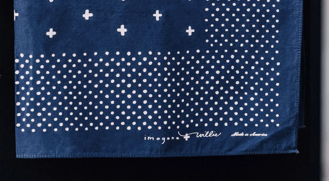 Imogene + Willie Bandanas*i+w vintage blue bandana