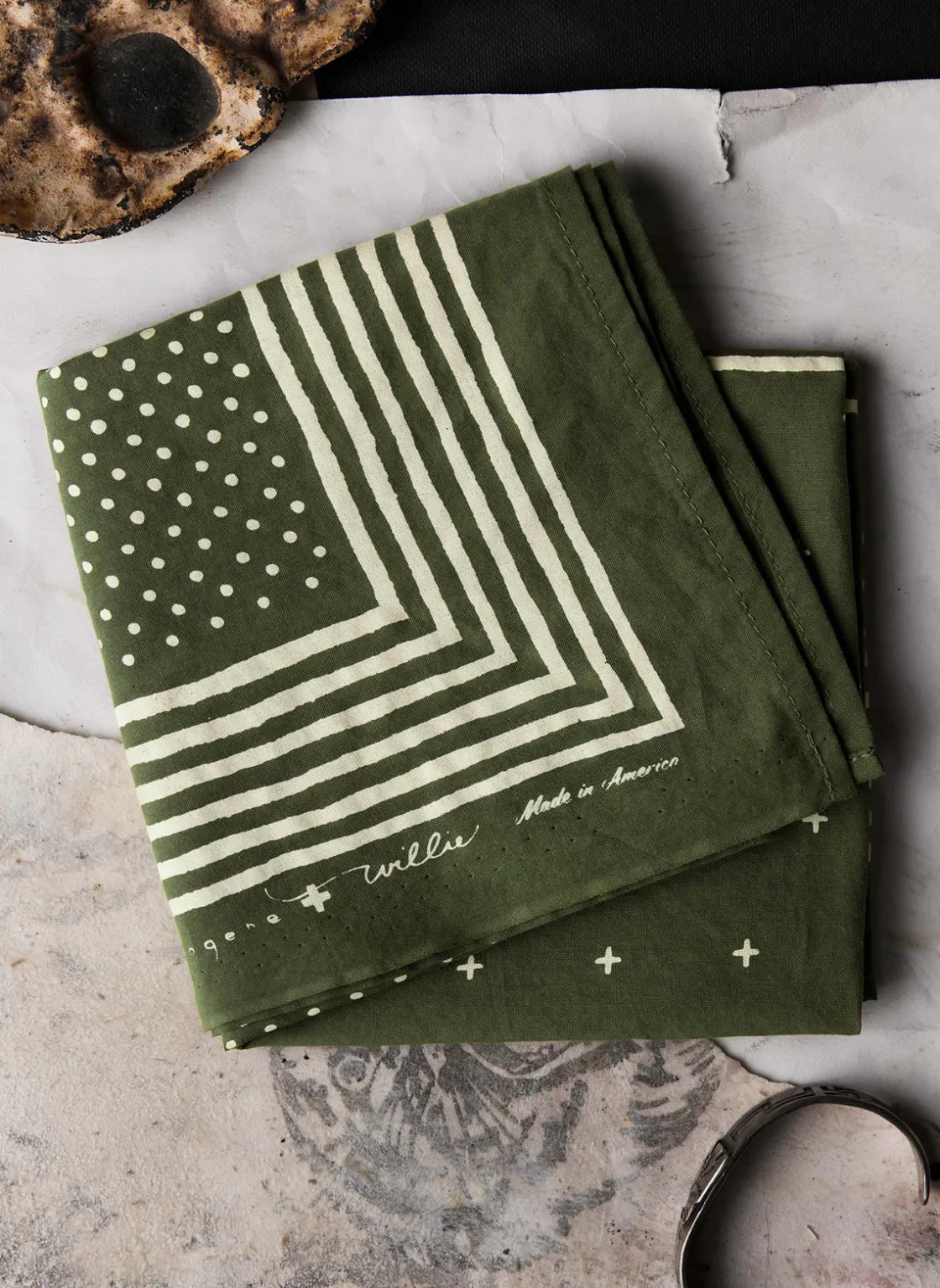 Women Imogene + Willie Bandanas|Accessories*i+w vintage olive bandana v2