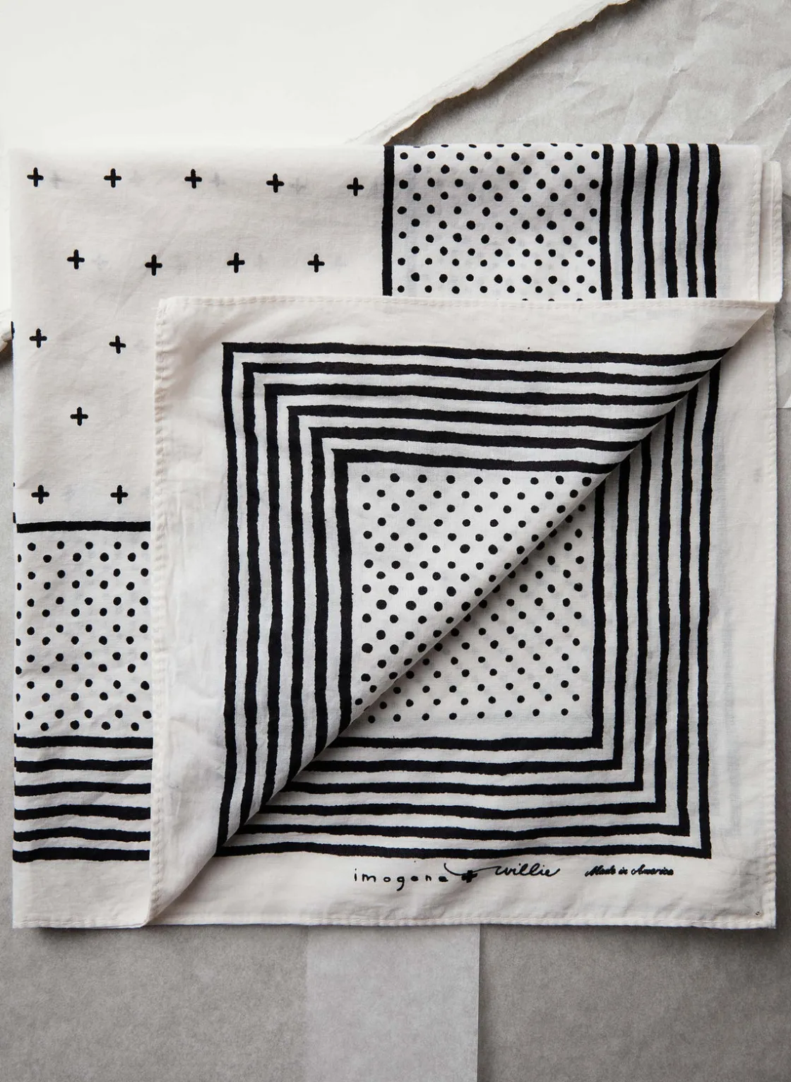 Women Imogene + Willie Bandanas|Accessories*i+w vintage white bandana v2