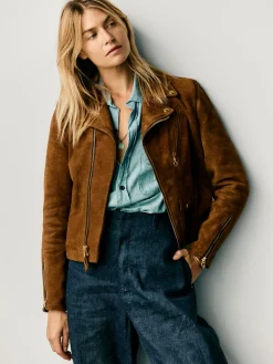 Women Imogene + Willie Jackets*i+w x Schott NYC rough out perfecto jacket