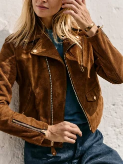 Women Imogene + Willie Jackets*i+w x Schott NYC rough out perfecto jacket