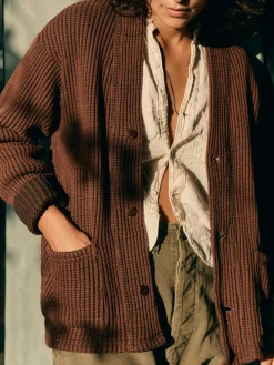 Women Imogene + Willie Knits & Sweaters*knit waffle cardigan in brown