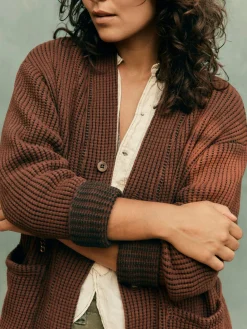 Women Imogene + Willie Knits & Sweaters*knit waffle cardigan in brown