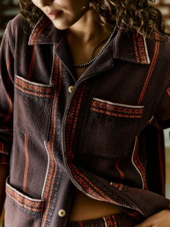 Women Imogene + Willie Jackets*lagos woven border jacket