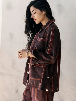 Women Imogene + Willie Jackets*lagos woven border jacket