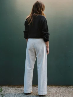 Women Imogene + Willie Pants & Shorts|Denim*logan bleached indigo stripe