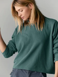 Women Imogene + Willie Knits & Sweaters*long sleeve midweight crew in spruce
