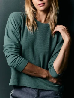Women Imogene + Willie Knits & Sweaters*long sleeve midweight crew in spruce