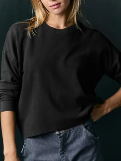 Women Imogene + Willie Knits & Sweaters*long sleeve midweight crew in faded black