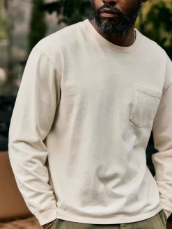 Imogene + Willie Knits & Sweaters|T-Shirts*long sleeve pocket tee in vintage white