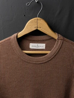 Women Imogene + Willie Knits & Sweaters*long sleeve waffle thermal in brown