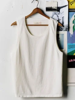Imogene + Willie T-Shirts*midweight box tank in vintage white