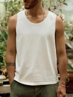 Imogene + Willie T-Shirts*midweight box tank in vintage white