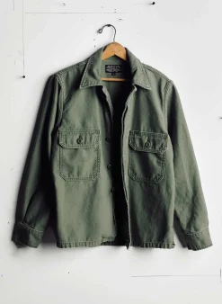 Imogene + Willie Jackets|Shirts*military shirt jacket in fatigue green