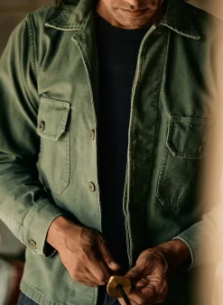 Imogene + Willie Jackets|Shirts*military shirt jacket in fatigue green
