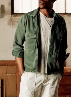 Imogene + Willie Jackets|Shirts*military shirt jacket in fatigue green