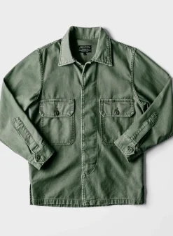 Women Imogene + Willie Jackets|Shirts*military shirt jacket in fatigue green