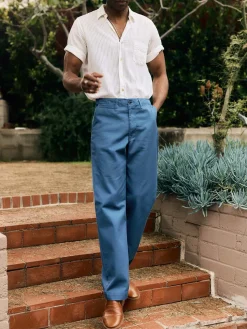 Imogene + Willie Pants & Shorts*oceanside relaxed pant in postman blue