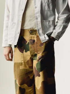 Imogene + Willie Pants & Shorts*oliver military trouser in painted camo