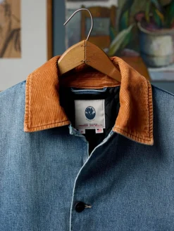 Women Imogene + Willie Jackets*quilt lined washed denim chore coat